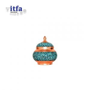 Turquoise Sugar Cube Bowl (Medium)