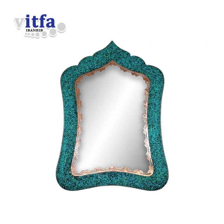 Turquoise Rectangular Mirror