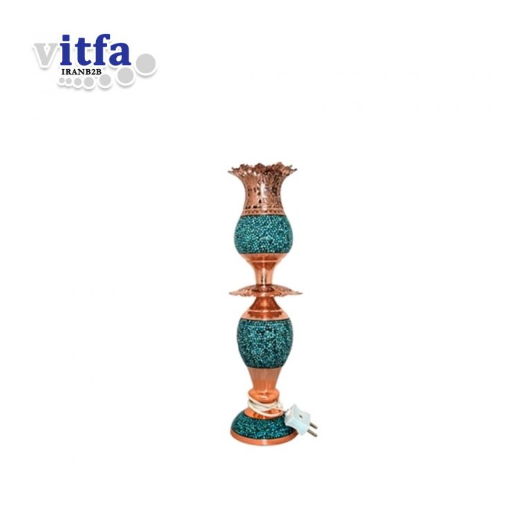 Turquoise Tulip form Lamp (Laleh) (Small)