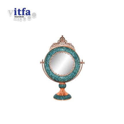 Turquoise Round Mirror (Small)