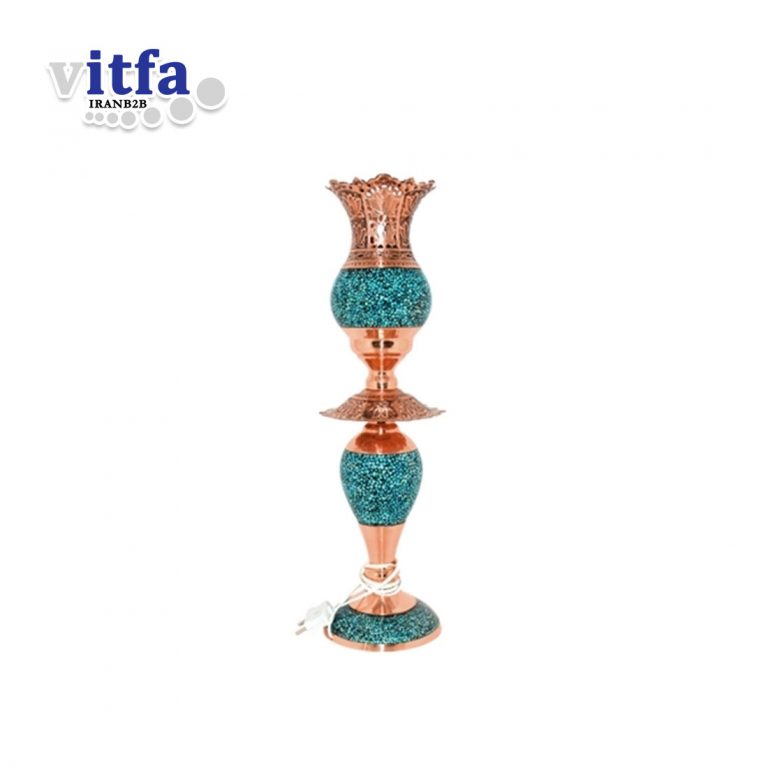 Turquoise Tulip form Lamp (Laleh) (Large)