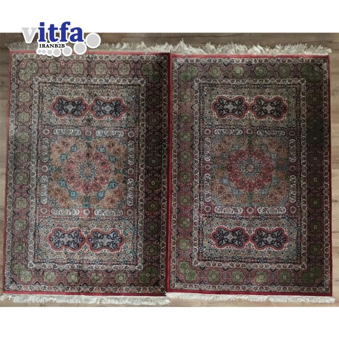 SILK CARPET, TWIN HANDCRAFT SILK CARPET - QOM HANDCRAFT CARPET - Image 3
