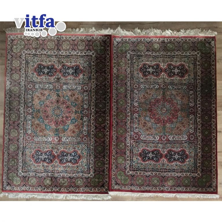 SILK CARPET, TWIN HANDCRAFT SILK CARPET - QOM HANDCRAFT CARPET - Image 3
