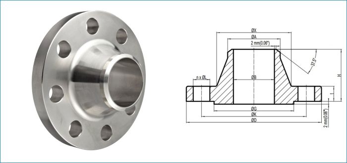 ANSI 4130 10000PSI Weld Neck Flange - Image 7