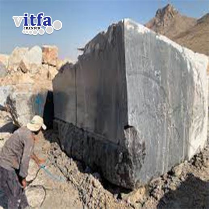 Black Marble Stone Block Iran NajafAbad