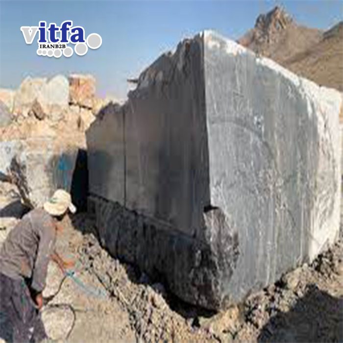 Black Marble Stone Block Iran NajafAbad