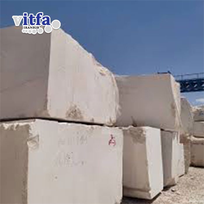 Cream Marble Stone Block Iran Dehbid