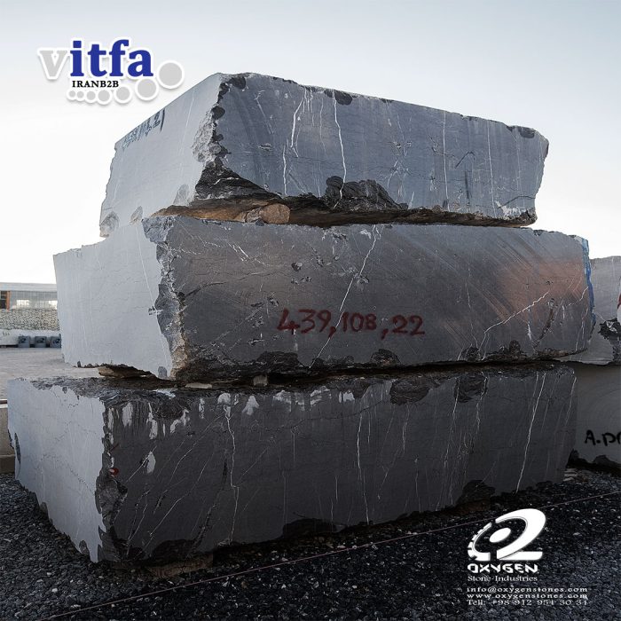 Pietra Grey Marble Stone Block Iran Shiraz