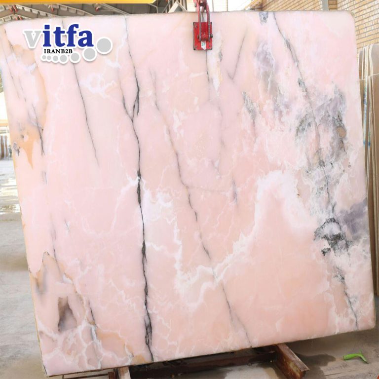 pink onyx slab iran ghorveh