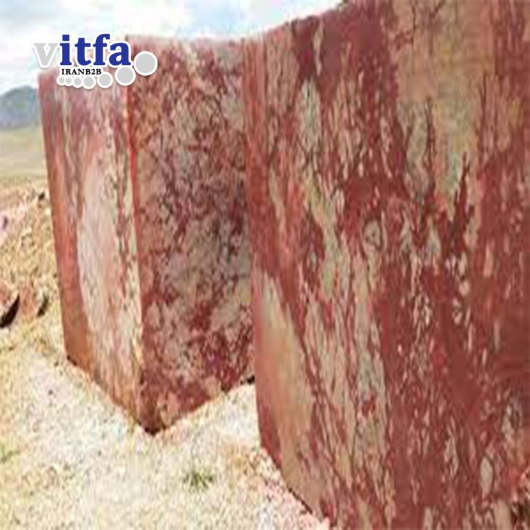 Red Marble Stone Block Iran Khoy