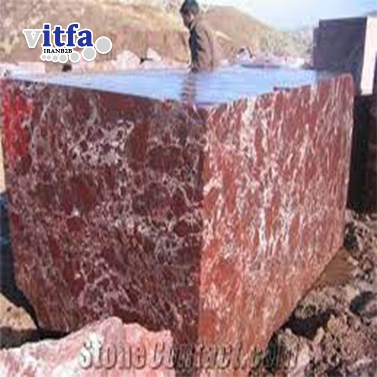 Red Marble Stone Block Iran Khoy