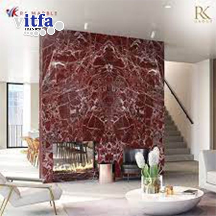 Red Marble Stone Slab Iran Khoy