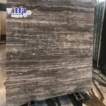 Silver Travertine Stone Slab Iran Azarshahr