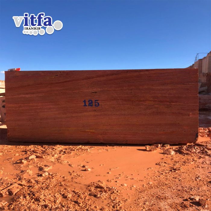 Vitfa Red travertine
