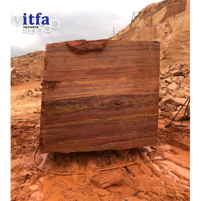 Vitfa Red travertine