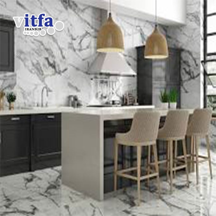 White Porcelain Stone Slab iran Laybid
