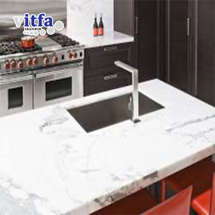 White Porcelain Stone Slab iran Laybid