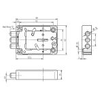 DormaKaba 73042 Tricontus /Safe Lock With 2 Keys 65mm - Image 2