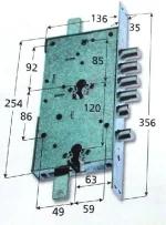 SECUREMME 2633 /Deadbolt/ High Security Lock for Armoured Doors - Image 5