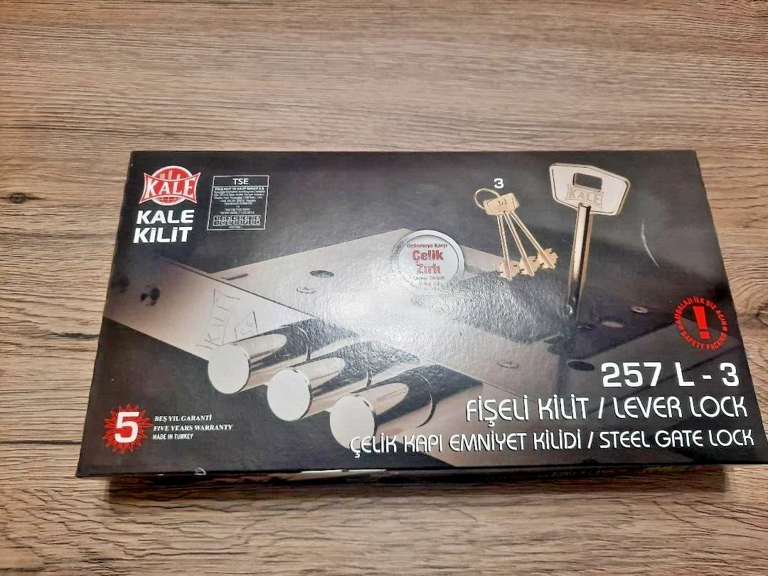 s-l1600 (5) Kale Kilit 257L High Security Lock /Deadbolt /With 3 Double-Bitted Keys/4-Turns - Image 1
