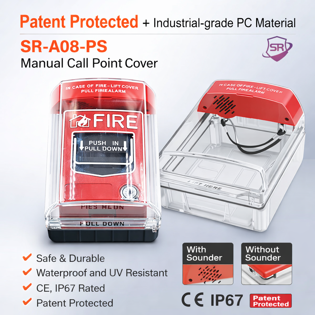 SR-A08-PS manual call point covers IP67 manual call point cover - Image 1