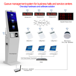 All in One Digital Queue System Terminal System with Touch Panel for Queue Management and Ticketing Self Service Kiosk - Image 2