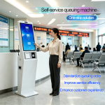 All in One Digital Queue System Terminal System with Touch Panel for Queue Management and Ticketing Self Service Kiosk